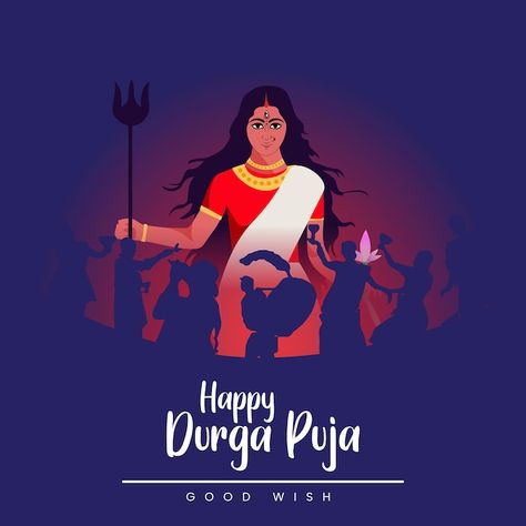 Durga puja digital art design Durga Digital Art, Durga Puja Illustration, Durga Puja Template Design, Durga Puja Campaign, Durga Puja Creative Poster, Durga Ashtami Poster, Studio Background Ideas, Happy Durga Puja, Vector Background Pattern