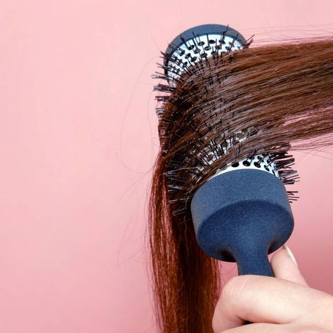 The Best Round Hair Brushes And How To Use Them | Glamour UK How To Use A Roller Brush Hair, How To Use A Round Brush, Best Round Brush, Hair Tongs, Round Hair Brush, Hot Rollers, Glamour Uk, Best Brushes, Tight Curls