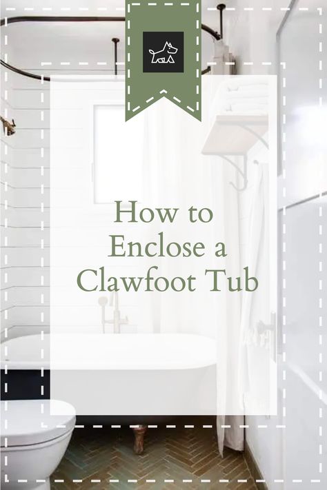 Learn about custom shower curtain solutions. This pin provides ideas for hanging a circular or oval shower curtain rod above the clawfoot tub and using extra-long, wrap-around curtains for full coverage, combining elegance with practicality. Shower Curtains For Clawfoot Tubs, Clawfoot Tub Shower Combo, Curtain Solutions, Clawfoot Tub Shower Curtain, Bathroom With Clawfoot Tub, Clawfoot Tub Bathroom, Bathtub Enclosures, Custom Shower Curtain, Clawfoot Tub Shower