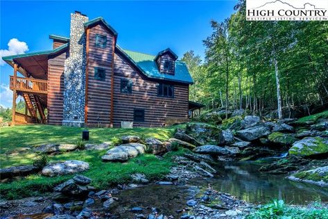 Log Cabins for Sale in North Carolina | Mountains Cabins North Carolina Mountain Homes, North Carolina Mountains Cabins, Home Depot Shed, Mountain Land, Log Cabins For Sale, Carolina Mountains, Cabins For Sale, Nc Mountains, Residential Land