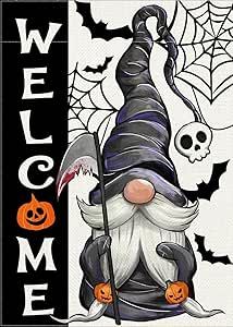 Witch Gnome Painting, Halloween Gnome Painting, Gnomes Art, Gnome Drawing, Spooky Jack O Lantern, Gnome Paint, Skull Spider, Fall Gnomes, Gnome Pictures