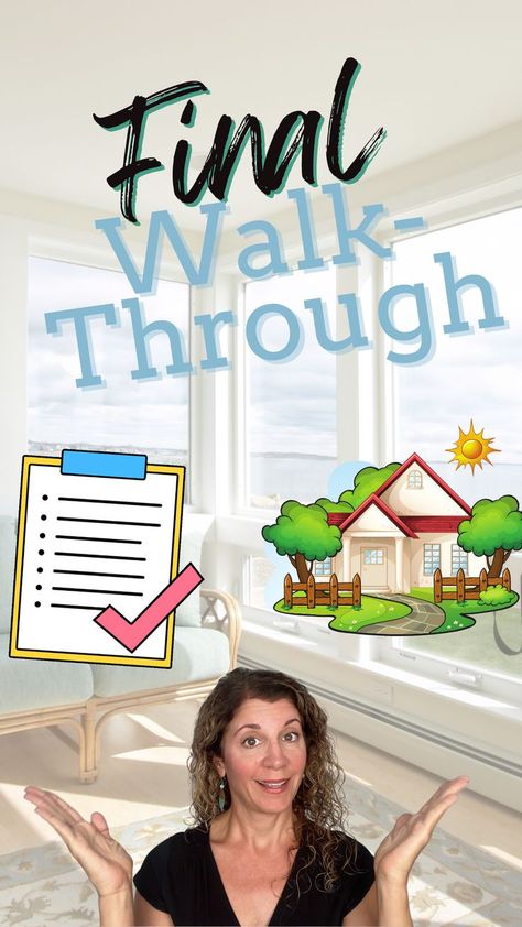 DO NOT SKIP the final walkthrough. It is the last important part of the home buying process. Here are some tips you can use as a final walk through checklist so you know what to look for! #finalwalkthrough #preclosingwalkthrough #homebuyers #homeinspection Final Walk Through Checklist, Checklist New Home, New Home Checklist, Inspection Checklist, Closing Day, Under Contract, Real Estate Advice, Buy A Home, Home Buying Process