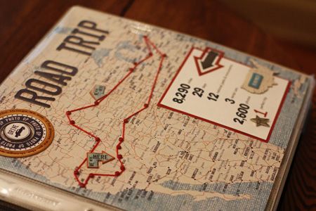 map of travels, list of things I saw/did (countries, cities, museums, gelaterias, photos, etc.) Road Trip Scrapbook, Trip Scrapbook, Road Trip Journal, Travel Journal Scrapbook, Scrapbook Cover, Travel Album, List Of Things, Adventure Book, Travel Memories