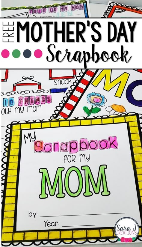 Mothers Day Book, Easy Mother's Day Crafts, Diy Mother's Day Crafts, Mother's Day Projects, Mother's Day Activities, Easy Handmade Gifts, Add Pictures, Classroom Freebies, Mother's Day Crafts