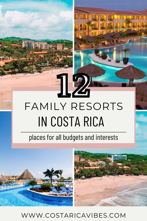 Best Tropical Family Vacations, Costa Rica Family Vacation, Kid Friendly Resorts, Costa Rica Hotel, Costa Rica Resorts, Best Family Resorts, Costa Rica Beaches, Best All Inclusive Resorts, Affordable Vacations