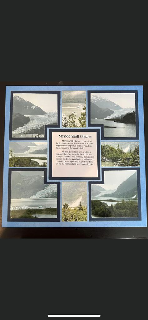 Alaska Scrapbook Layouts Alaskan Cruise, Alaska Scrapbook Layouts, Italy Scrapbook, Scrapbooking Alaska, Alaska Scrapbook, Scrapbooking Vacation, Cricut Scrapbooking, Mosaic Moments, School Scrapbook Layouts