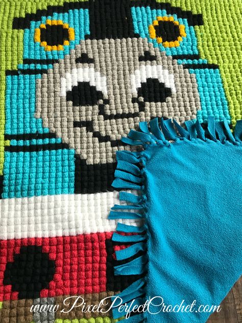 Ultimate Thomas the Train Crochet Blanket Crochet Train Blanket Free Pattern, Thomas The Train Quilt Ideas, Filet Crochet Train Blanket, Thomas The Train Crochet Blanket, Crochet Baby Blanket Free Pattern Boy, Thomas The Tank Engine Cross Stitch, Crochet Baby Blanket Beginner, Crochet Baby Blanket Free Pattern, Crochet Teddy Bear Pattern