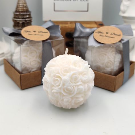 Wedding Candle Favors, Wedding Gift Set, Candle Gifts, Candle Gift Box, Best Wedding Favors, Candle Wedding Favors, Personalized Wedding Gift, Candle Favors, Rose Candle