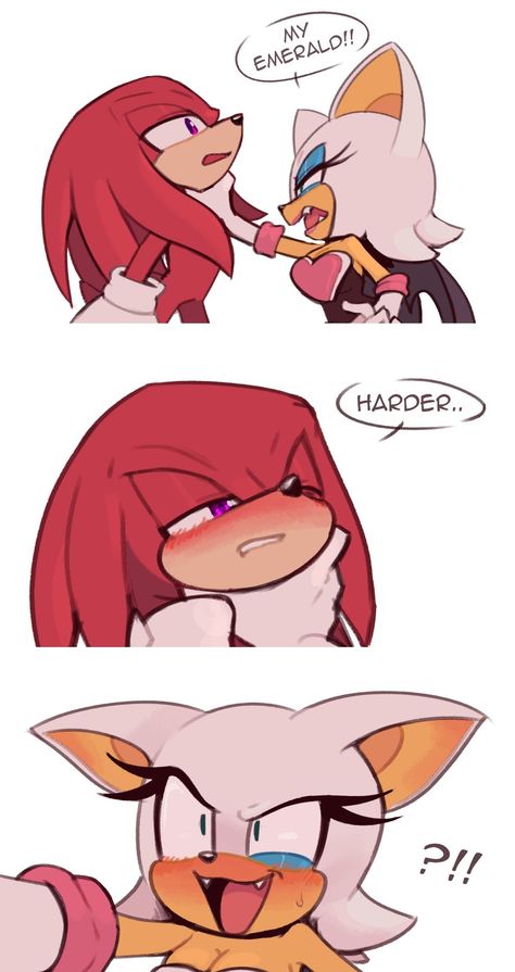 Knuckles Human Version, Shadow X Knuckles, Rouge X Knuckles, Rouge And Knuckles, Shadow X Rouge, Knuckles X Rouge, Knuckles Rouge, Sonic Meme, Sonic Dash