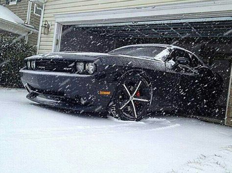 Dodge Challenger SRT8 392 - Snow Challenger Srt8 392, Dodge Challenger Srt8, Challenger Srt8, Dream Cars Bmw, Cars Bmw, Dodge Muscle Cars, Street Racing Cars, Winter Wallpaper, Street Racing