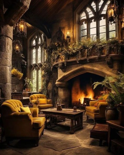 Castle Common Room, Scottish Castles Interior, Decor Tips And Tricks, Castle House Design, Book Vibes, Scottish Homes, Fairytale House, Fantasy Rooms, Castles Interior