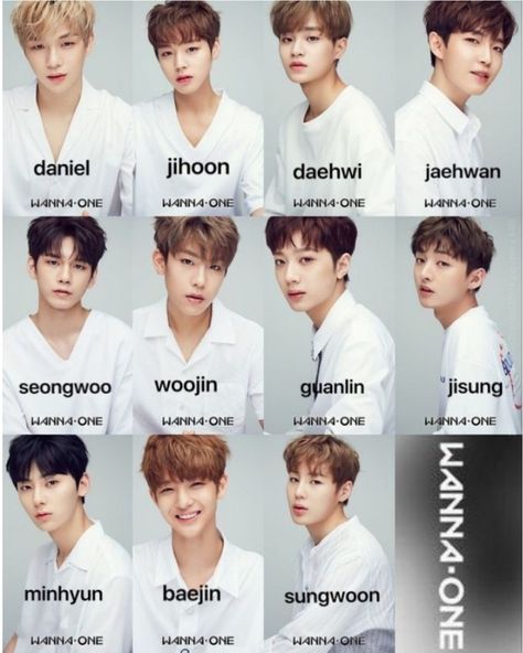 Xikers Group Photo, Daniel Wanna One, W Names, Jaehwan Wanna One, Kpop Group Names, Full Names, Lai Kuan-lin, Bae Jin-young, Ha Sungwoon