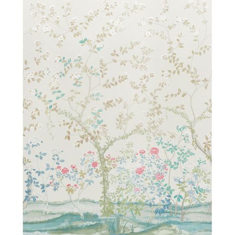 Schumacher Madame de Pompadour 12' L x 104" W Wallpaper Roll | Perigold Fabric Covered Walls, Schumacher Wallpaper, Set Wallpaper, Chinoiserie Wallpaper, Botanical Wallpaper, Classic Decor, Pompadour, Wallpaper Panels, Fabric Wall