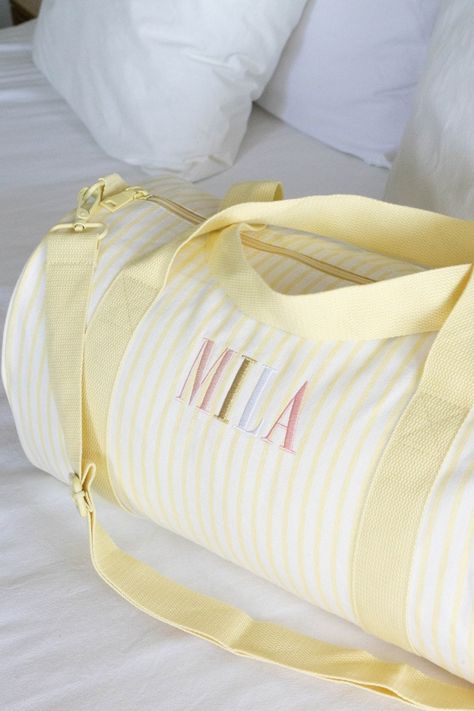 Baby Bag Hospital, Baby Hospital Bag, Weekender Bags, Sleep Over, Pink And White Stripes, Hospital Bag, Duffel Bags, Travel Duffel, Duffel Bag Travel