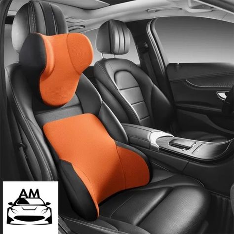 Car Seat Headrest Set Memory Neck Lumbar Cushion Car Seat Pillow, Seat Pillow, Car Seat Headrest, Cervical Spine, Long Car Rides, Leather Seat Covers, Support Pillows, Back Pillow, Neck Pillow