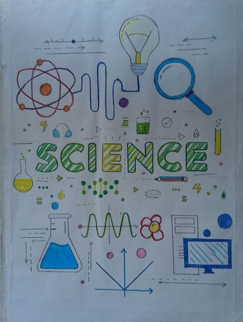 Science Holiday Homework Cover Page, Holiday Homework Design, Science Holiday Homework, Science Front Page Ideas, Notebook First Page Design, Science Front Page Design, Notebook First Page, Art Integration Project, Page Border Ideas