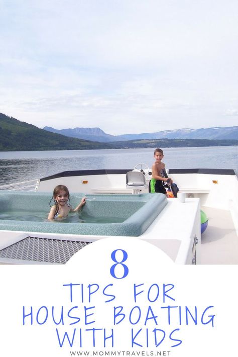 Houseboating is an incredibly relaxing vacation. Here are 8 tips for making it easier when houseboating with kids. Plus, a house boating packing list! Lake Powell Packing List, House Boat Living, Lake Powell Houseboat, Sabbatical Ideas, Houseboat Vacation, Boat Vacation, Houseboat Living, Beach Hammock, House Boats