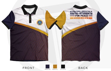 POLO SHIRT DESIGN for IAYSP-Philippines on Behance T Shirt Layout Design, Polo Sublimation Design, Full Sublimation Polo Shirt Design, Org Shirt Design, Polo Shirt Sublimation Design, Polo Shirt Design Graphics, Men Tshirt Design, Polo Shirt Design Uniform, Org Shirt