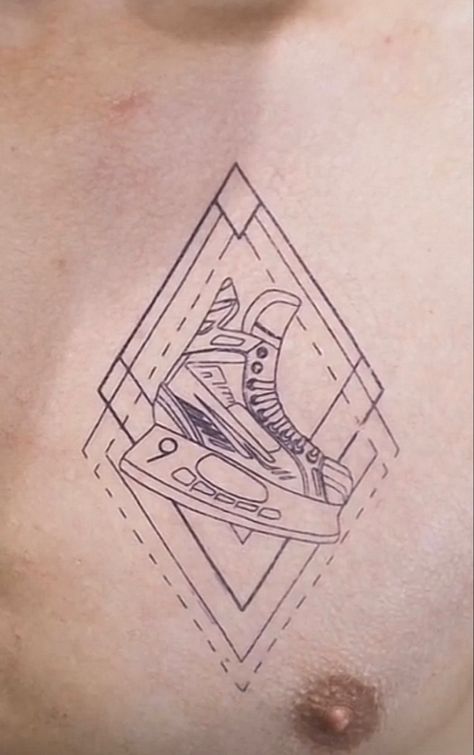 Hockey Tattoo Ideas For Women, Hockey Goalie Tattoo, Hockey Tattoo Ideas, Hockey Tattoo For Women, Hockey Tattoos, Hockey Tattoo, Lace Tattoo, Tasteful Tattoos, Hockey Goalie