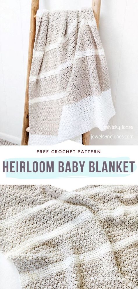 Heirloom Crochet Baby Blanket, Modern Crochet Baby Blanket, Boy Crochet Patterns, Baby Blanket Crochet Pattern Easy, Heirloom Baby Blankets, Crochet Blanket Stitch Pattern, Free Baby Blanket Patterns, Baby Boy Crochet Blanket, Modern Crochet Blanket