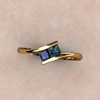 Stone studded classy rings - Latest Jewellery Design for Women | Men online - Jewellery Design Hub Bijoux Art Deco, Mothers Ring, Emerald Rings, Zierlicher Ring, Alexandrite Ring, Gold Rings Fashion, Gold Ring Designs, Bypass Ring, Golden Ring