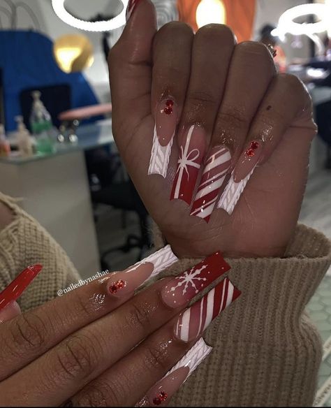 Nail Decoration Ideas, Christmas Nail Designs Acrylic, Fall Nail Art Ideas, New Years Eve Nails, Long Acrylic Nail Designs, Diy Acrylic Nails, Winter Nails Acrylic, Cute Acrylic Nail Designs, Dope Nail Designs