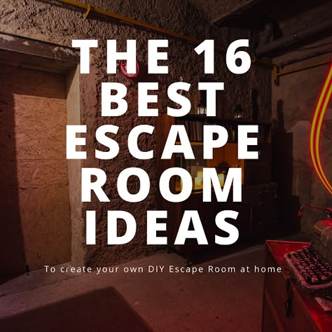 Create Your Own Escape Room For Adults, Home Made Escape Room, Escape Room For Large Group, Escape Room Videos, Build An Escape Room, Escape The Room Ideas For Adults, Online Escape Room, Classroom Escape Room Ideas, How To Make A Diy Escape Room