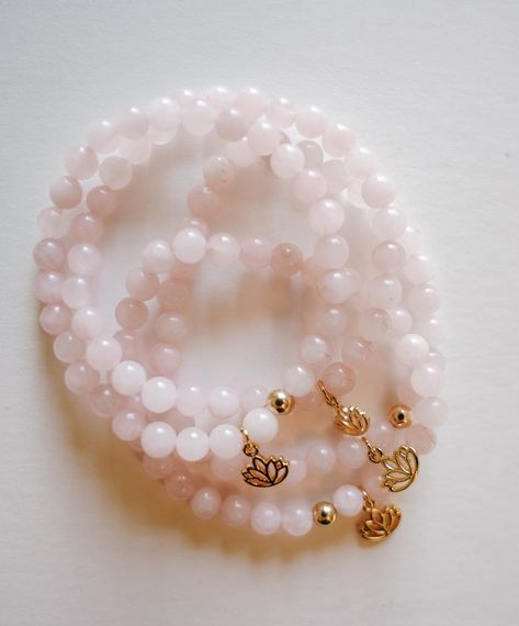 Divine Alignment, Natural Apothecary, Tired Mama, Lotus Bracelet, Divine Goddess, Gold Lotus, Beads Bracelet Design, Inner Healing, Rose Quartz Crystal