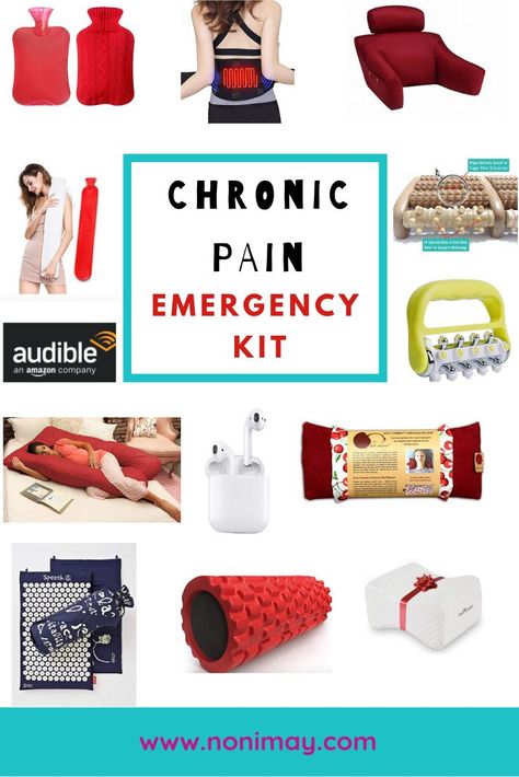 Chronic pain emergency kit to relief pain. Chronic pain management techniques that have helped me fight the pain. The best chronic pain relief ideas and must-haves. #chronicpain #painrelief #chronicpainrelief #gift #gifts #giftideas #painmanagement #christmas #pain #illness #ill #sick #heat #hotwaterbottle #musthaves #products Pain Management Techniques, Chronic Pain Management, Chronic Pain Relief, Spoonie Life, 15 Gifts, Emergency Kit, Coping Skills, Chronic Illness, Health And Wellbeing