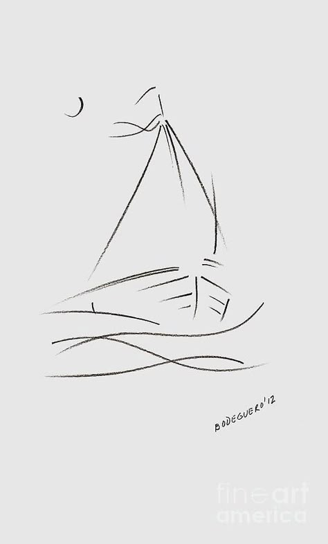 Sailboat Drawing, Boat Tattoo, Navi A Vela, Boat Drawing, Sailing Art, Tattoo Illustration, Mail Art, Linoleum, Drawing Tips