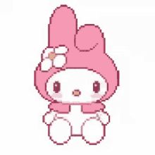 Cute Gifs, Piskel Art, My Melody Wallpaper, Charmmy Kitty, Pixel Animation, Arte 8 Bits, Hello Kitty Aesthetic, Images Kawaii, Cool Pixel Art