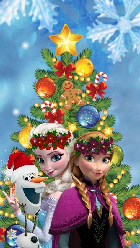 Disney Christmas Disney Frozen Christmas, Elsa Christmas, Disney Merry Christmas, Frozen Christmas, Merry Christmas Wallpaper, Name Christmas Ornaments, Wallpaper Disney, Frozen Disney Movie, Mickey Christmas