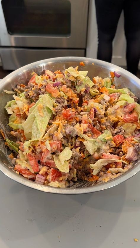 Olivia - Delicious Doritos salad Doritos Taco Salad Recipe, Dorito Salad, Doritos Salad, Doritos Taco Salad, Dorito Taco Salad, Dorito Taco Salad Recipe, Dorito Taco, Taco Salad Ingredients, Taco Salad Doritos