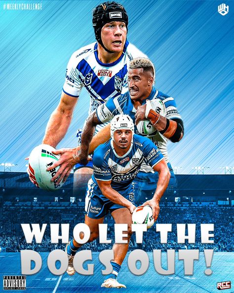 Just a quick entry into @rugbycreativesclub #weeklychallenge #wholetthedogsout #bulldogs #nrl #rugbycreativesclub Nrl Bulldogs Wallpaper, Matt Burton, Bulldogs Nrl, Nrl Bulldogs, Canterbury Bulldogs, Bulldog Wallpaper, Beta Squad, F1 Memes, Rugby League