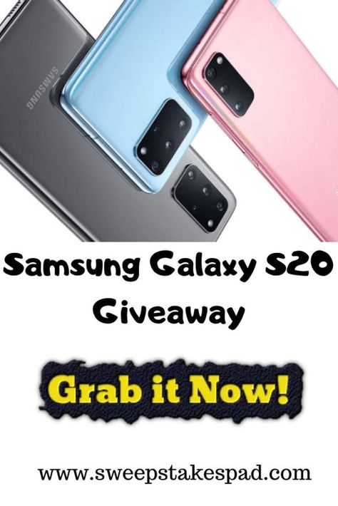 Enter in this Samsung Galaxy S20 Giveaway and Win a Galaxy S20. This is a Limited time Giveaway!  #giveaway #Samsung #contest #win #SamsungGalaxyS20giveaway Win Phone, Free Printable Birthday Cards, Free Iphone Giveaway, Galaxy S2, Online Sweepstakes, Itunes Gift Cards, Free Gift Tags, New Samsung Galaxy, New Samsung