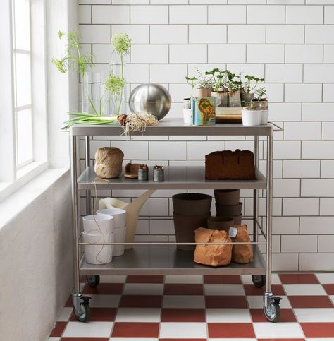 Small Kitchen Cart, Ikea Kitchen Cart, Stainless Steel Kitchen Cart, Kitchen Work Tables, Kitchen Carts, Kitchen Furniture Storage, Rolling Kitchen Cart, Kitchen Storage Cart, Kitchen Trolley