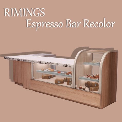 (99+) RIMINGS on Tumblr Sims 4 Restaurant, Lotes The Sims 4, The Sims 4 Lots, Sims 4 Kitchen, The Sims 4 Packs, David Sims, Espresso Bar, Sims Games, Sims 4 Downloads