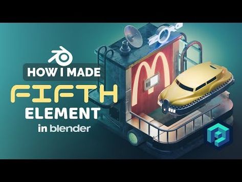 (7482) Fifth Element Diorama in Blender - 3D Modeling Process | Polygon Runway - YouTube Polygon Runway, Luc Besson, 3d Blender, Blender Tutorial, Cyberpunk City, Fifth Element, 3d Software, Taxi Driver, Blender 3d