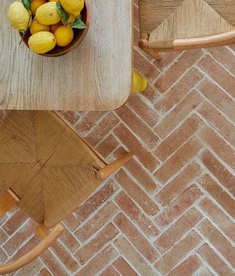 home house interior design kitchen cottagecore english farmhouse aesthetic cottage brick pavers Parquet Tiles, Terracotta Floor, Bohol, Terracotta Tiles, House Inspo, 인테리어 디자인, Kitchen Flooring, House Inspiration, Design Interior