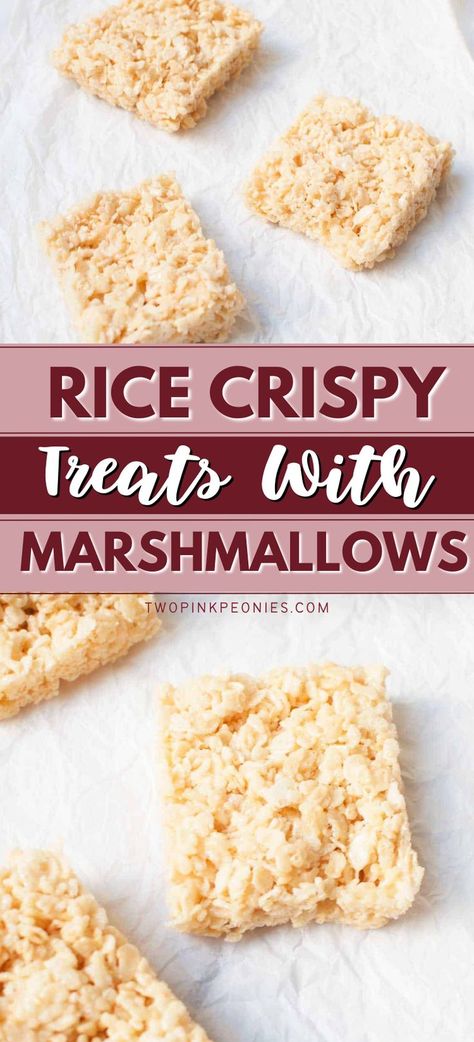 Rice Crispy Treats Recipe Original, Treats With Marshmallows, Oreo Rice Crispy Treats, Make Rice Crispy Treats, Recipes Using Marshmallows, Homemade Rice Crispy Treats, Marshmallow Treats Recipe, Rice Crispy Squares, Homemade Rice Krispies