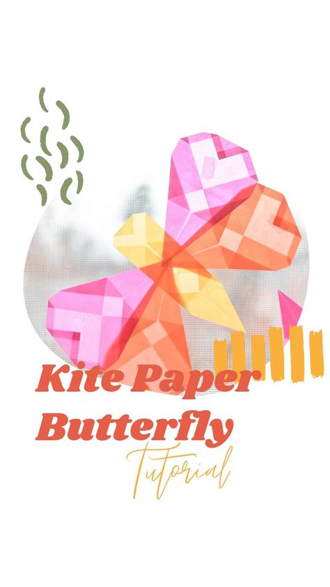 themother_witch on Instagram: 🦋How to make kite paper butterflies🦋 I shared this little how to in my stories, but I figured I’d try out sharing it as a reel, as well!… Kite Paper Butterfly, Kite Paper Crafts, How To Make Kite, Origami Kite, Kite Making, Butterfly Tutorial, Outdoor Crafts, Paper Butterflies, Paper Butterfly