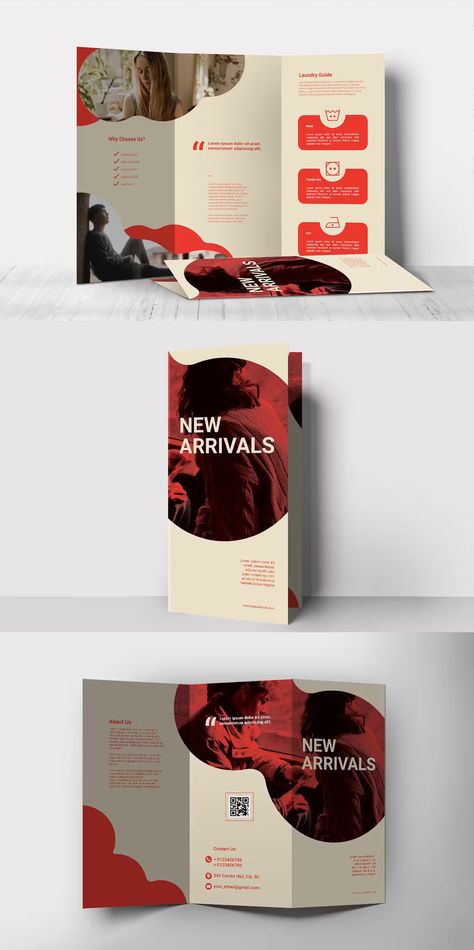 Fashion Catalogue Trifold Brochure Template AI, EPS, PSD Catalogue Design Templates, Product Catalog Template, Japan Candy, Trifold Brochure Design, Graphic Novel Art, Trifold Brochure Template, Brochure Layout, Catalog Design, Trifold Brochure