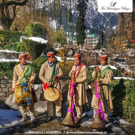 Himachal Pradesh is not just blessed with exceptional natural beauty but has a rich culture and tradition. People have retained and kept their age-old tradition alive and thriving.  Once you are there in the lap of the majestic Himalaya, you’ll definitely feel the real magic of the mountains.  Visit us: www.thehimalayanvillage.in Call us: +91-9805072712 / 9418175712  #TheHimalayanVillageResort #TheHimalayanVillage  #Resort #PaharCulture #HimachaliCulture #Himachal #Himachali #HimachaliCuisine Culture Of Himachal Pradesh, Himachal Pradesh Culture, Himachali Culture, Indian Moodboard, Himachal Culture, Architecture Sheets, City Fashion Photography, Mountain Fashion, Himalayas Mountain