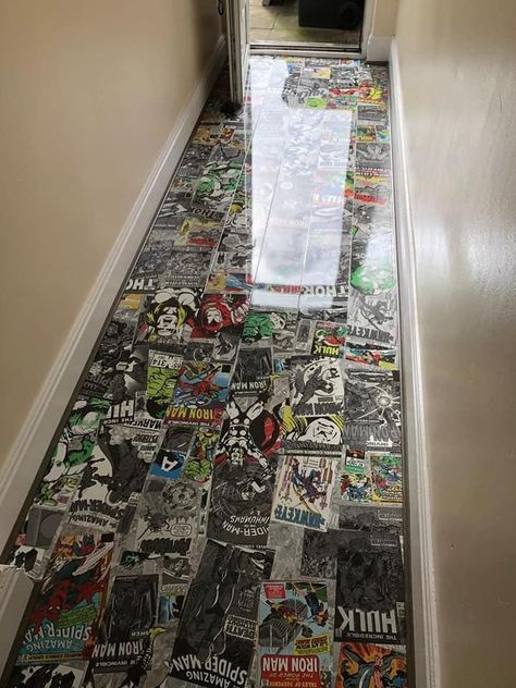 Geek Home Decor, Comic Room, Marvel Room, Geek Room, Nerd Room, Studio Apartment Divider, Men Apartment, Video Game Rooms, Geek Decor