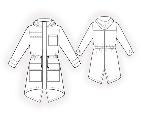 Parka - Sewing Pattern #4968. Made-to-measure sewing pattern from Lekala with free online download. Denim Jacket Sewing Pattern, Jacket Sewing Pattern, Jacket Sewing, Coat Pattern Sewing, Jacket Pattern Sewing, Garment Industry, Jeans Fabric, Womens Sewing Patterns, Jeans Jacket