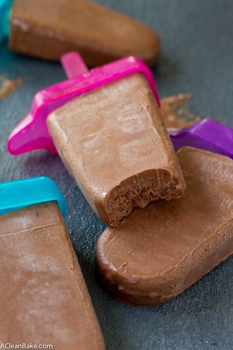 Homemade Fudgesicles, Dairy Free Ice Cream, Homemade Popsicles, Desserts Vegan, Popsicle Recipes, Paleo Dessert, Homemade Ice, Vegan Sweets, Homemade Ice Cream