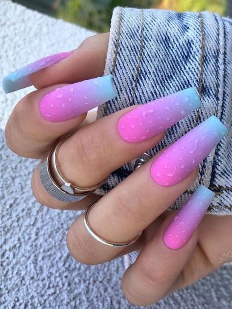 19 Trendy Ombre Fall Dip Nail Ideas for 2023 - thepinkgoose.com Pink And Lilac Ombre Nails, Cool Ombre Nails, Pink And Purple Ombre Acrylic Nails, Nails 2023 Trends Ombre, Degrade Nails Ombre, Purple Pink Ombre Nails, Pink And Purple Nails Acrylic, Blue And Pink Ombre Nails, Pink Purple Ombre Nails