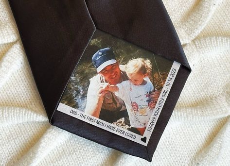 Custom Photo Tie Patch -=-=-=-=-=-=-=-=-=-=-=--=-=-=- Add a personal touch to your wedding day, anniversary, or any special occasion! These custom photo tie patches are available in 3 options - Peel & Stick, Iron-on, and Sew-in.  { Groom, Father of the Bride, father of the bride, FOB, Father of the Groom, father of the groom, FOG, Best Man, Groomsmen, Brother, Grandfather, Bride, Husband, Best Friend, Ring Bearer, Gifts for him, Gift for him } One of a kind heirloom gift for him! "First Man" quo Fathers Tie For Wedding, Gift To Father Of The Bride, Grandpa Wedding Gift, Father Of Bride Tie Patch, Iron On Tie Patch, Dads Tie For Wedding, Grandfather Of The Bride Gift, Father If The Bride Gift, Father Of The Groom Tie