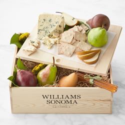 Gift Crates & Hampers | Williams Sonoma Family Game Night Gift Basket, Rustic Bakery, Stilton Cheese, Game Night Gift, Gift Crates, Cheese Wedge, Food Gift Baskets, Honey Sticks, Holiday Gift Baskets