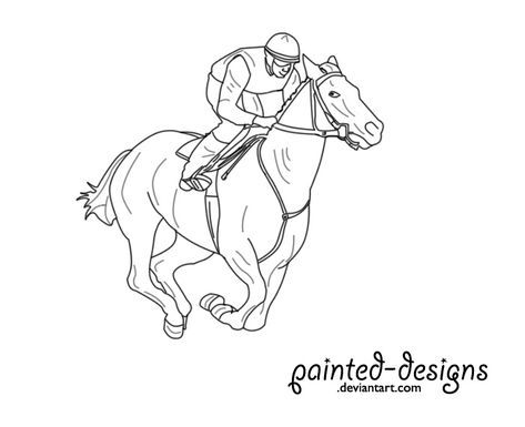 Race Horse Lineart by painted-designs Horse Lineart, Horse Template, Horse Outline, Horse Anatomy, Race Horse, Horse Inspiration, Horse Things, Dog Doll, Horse Coloring Pages